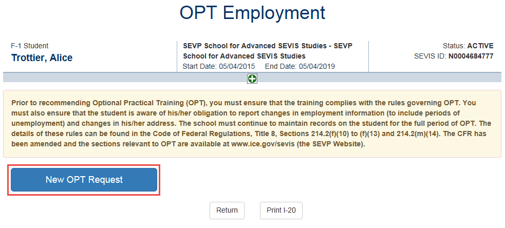 Types of Employment During Your OPT